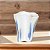 VASO DECORATIVO CERAMICA BRANCO E AZUL FLORARTE 28CM - Imagem 2