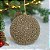 JG 2 BOLA NATALINA NO PVC CHAMPAGNE BRILHANTE 10CM - Imagem 2