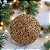 JG 2 BOLA DECORADA NATALINA NO PVC NA COR MARROM 10CM - Imagem 2