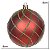 JG 3 BOLA DECORADA NATAL NO PVC COLORIDA 8CM - Imagem 4
