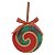 ENFEITE NATALINO PIRULITO DE PENDURAR VERMELHO E VERDE 14CM - Imagem 1