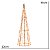 ARVORE CONE NATALINO DECORATIVO VAZADO COM 200 LEDS 40CM - Imagem 3