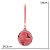 ENFEITE DE PENDURAR GUIZO VERMELHO COM GLITTER 16CM 1 UN - Imagem 3