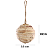 ENFEITE PENDENDURAR BOLA RUSTICA CRU 10 CM - Imagem 3
