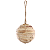 ENFEITE PENDENDURAR BOLA RUSTICA CRU 10 CM - Imagem 1