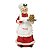 ESCULTURA MAMAE NOEL EM RESINA DECOR COM BISCOITOS 30CM - Imagem 1