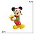 ESCULTURA MICKEY NATALINO EM CERAMICA COM LIVRO DISNEY 7CM - Imagem 3
