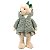 URSO NATALINO DECORATIVO COM CASACO XADREX VERDE 40CM - Imagem 1