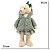 URSO NATALINO DECORATIVO COM CASACO XADREX VERDE 40CM - Imagem 2