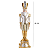 SOLDADINHO DE CHUMBO RESINA BRANCO E DOURADO 41CM - Imagem 2
