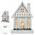 ENFEITE CASINHA NATALINA DECORATIVA BRANCA C/LED 33CM - Imagem 4