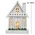 ENFEITE CASINHA NATALINA DECORATIVA BRANCA C/LED 33CM - Imagem 3