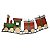 TREM NATALINO DECORATIVO METAL 31X19X69CM VERMELHO E VERDE - Imagem 1