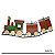 TREM NATALINO DECORATIVO METAL 31X19X69CM VERMELHO E VERDE - Imagem 3