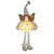 BONECA NATAL FADA SENTADA COM LED E GLITTER 60CM - Imagem 1