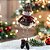 BONECO DE NEVE NATALINO SENTADO COM CHACHECOL VERMELHO 44CM - Imagem 2