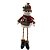 BONECO DE NEVE NATALINO SENTADO COM CHACHECOL VERMELHO 44CM - Imagem 1