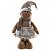 BONECO NATAL GINGERBREAD EM PE BEGE 35CM FLORARTE - Imagem 1