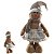 BONECO NATAL GINGERBREAD EM PE BEGE 35CM FLORARTE - Imagem 3