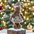 BONECO NATAL GINGERBREAD EM PE BEGE 35CM FLORARTE - Imagem 2