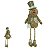 BONECO NATAL GINGERBREAD SENTADO COM CACHECOL BEGE 42CM - Imagem 3