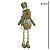 BONECO NATAL GINGERBREAD SENTADO COM CACHECOL BEGE 42CM - Imagem 4