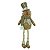 BONECO NATAL GINGERBREAD SENTADO COM CACHECOL BEGE 42CM - Imagem 1