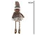 BONECO NATALINO GINGERBREAD SENTADO BEGE 42CM FLORARTE - Imagem 3