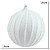 JG 3 BOLA DECORADA NATALINA PVC NA COR BRANCO 10CM - Imagem 4