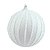 JG 3 BOLA DECORADA NATALINA PVC NA COR BRANCO 10CM - Imagem 1