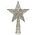 ENFEITE NATALINO PONTEIRA ESTRELA CHAMPAGNE COM GLITTER 27CM - Imagem 1