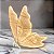BORBOLETA DECOR 220V NA COR DOURADA COM GLITTER 80CM - Imagem 4