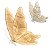 BORBOLETA DECOR 220V NA COR DOURADA COM GLITTER 80CM - Imagem 2