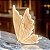 BORBOLETA DECOR 220V NA COR DOURADA COM GLITTER 100CM - Imagem 4