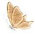 BORBOLETA DECOR 100V NA COR DOURADA COM GLITTER 60CM - Imagem 1