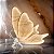 BORBOLETA DECOR 100V NA COR DOURADA COM GLITTER 60CM - Imagem 4