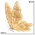 BORBOLETA DECOR 100V NA COR DOURADA COM GLITTER 80CM - Imagem 5