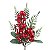 GALHO BERRY DECORATIVO COM BOLINHAS VERMELHA  29CM - Imagem 3