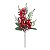 GALHO BERRY DECORATIVO COM BOLINHAS VERMELHA  29CM - Imagem 1
