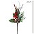 GALHO BERRY DECORATIVO VERMELHO COM PINHA - 34CM - Imagem 2