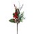 GALHO BERRY DECORATIVO VERMELHO COM PINHA - 34CM - Imagem 1
