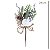 GALHO BERRY DECORATIVO NATALINO VERDE NEVADO - 24CM - Imagem 2