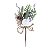 GALHO BERRY DECORATIVO NATALINO VERDE NEVADO - 24CM - Imagem 1