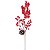 GALHO BERRY NATALINO DECORATIVO VERMELHO COM PINHA  - 48CM - Imagem 1