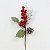 GALHO BERRY NATALINO COM PINHA VERMELHO E BRANCO - 30CM - Imagem 3