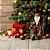 PAPAI NOEL SENTADO COM CAJADO DE RENA E PRESENTES - 45CM - Imagem 2