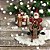 PAPAI NOEL DECORATIVO COLECIONAVEL COM RENA - 25CM - Imagem 2