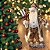 PAPAI NOEL DECORATIVO EM PE COM PRESENTES E CEDRO - 60CM - Imagem 2
