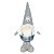 PAPAI NOEL DECORATIVO ESCANDINAVO CINZA - 43CM - Imagem 1