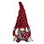 MAMAE NOEL DECORATIVA VERMELHA E CINZA COM LED - 35CM - Imagem 1